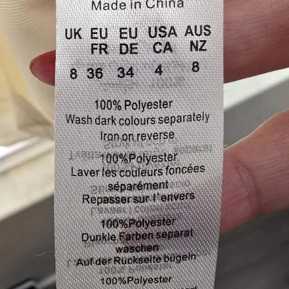 PrettyLittleThing Cream Puff Sleeve Tiered Dress with Tie Front, Boning/corset - Picture 5 of 5